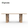 Laguna Collection Teak Outdoor Dining Set With Hand-Woven Rope