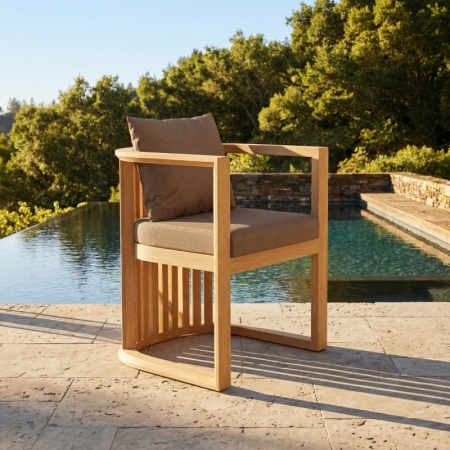 maui colletion high-end teak dining chair