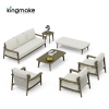 Modern Aged Teak Kael Collection Three-Seating Sofa KMD18027