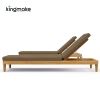 Cima Collection Teak Outdoor Sun Lounger
