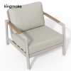 Cenxi Collection Aluminum White Outdoor Single Sofa