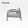 Waterproof Aluminum Rolla Collection Outdoor Sofa KM18035