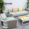 Luxury Teak Outdoor 4 Pieces Sofa Set KMD18007