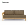 Cima Collection Teak Outdoor Modular Sofa 