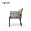 Albert Collection Rope Weave Aluminum Outdoor Dining Set