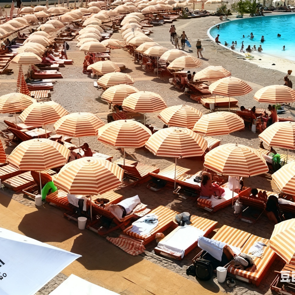 Kingmake Supplies Premium Beach Furniture to Romania LAGOON PARK Resort