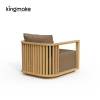 maui colletion high-end teak single sofa 