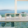 Lake Green Fabric 6-Person Outdoor Dining Set KMD18008
