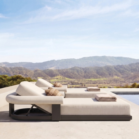 Modern Aluminum Frame Sun Lounger – Mali Collection