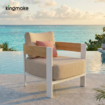 Contemporary Paradise Collection Outdoor Single Sofa KM18033