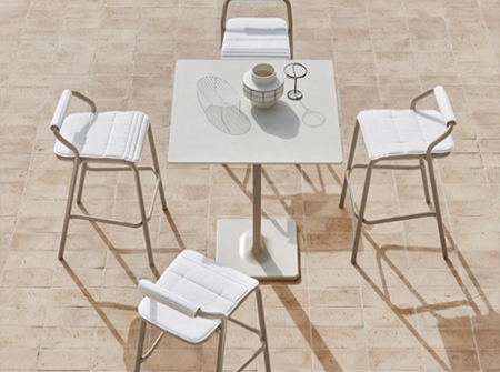 Modern Durable Aluminum Bar Stool KM7317