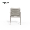 Cenxi Collection White Outdoor Dining Set 