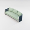 Modern Aluminum URound Collection Sofa KM18014