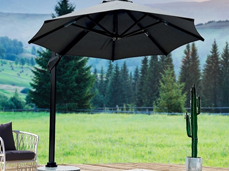 High-end Aluminum Cantilever Umbrellas KMS8601-4R