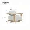 Modern Teak Outdoor Sofa KM18038