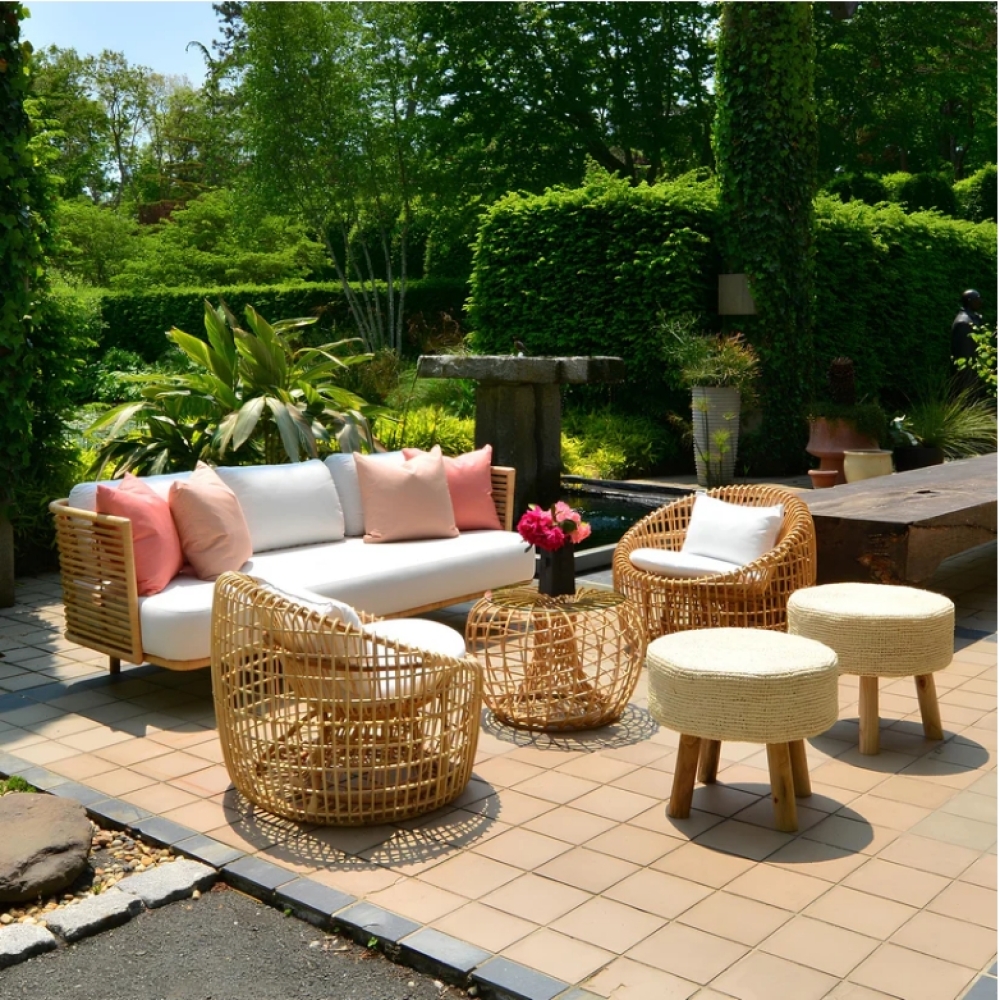 Outdoor sofa in the forest