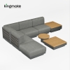 modern aluminum vintis collecton l-shape sofa