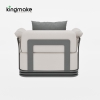 Layva Collection Modern Aluminum Single Sofa