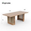 Laguna Collection Teak Outdoor Dining Set With Hand-Woven Rope