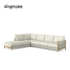 Modern Wooden Powder-Coated Aluminum Sofa KMD18028