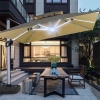 Luxury LED Patio Cantilever Umbrellas KM8602