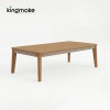 modern teak woven kordi collection dining set 