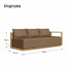 Maui Cane Collection L-Shape Sofa