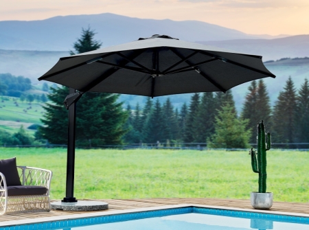 High-end Aluminum Cantilever Umbrellas KMS8601-4R