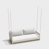 Leisure Aluminum Woven Double Outdoor Swing Chair KM6703