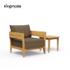 Cima Collection Teak Outdoor Single Sofa