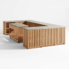 Premium Solid Teak Outdoor Kitchen Cabinets KMO1501