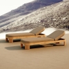 Luxury Teak Outdoor Sun Loungers KMD18009