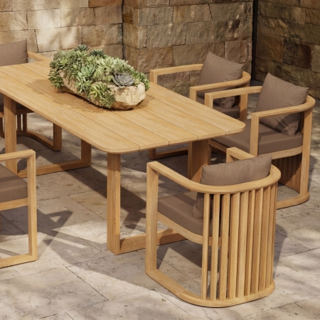 maui colletion high-end teak dining set