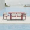 Modern Aluminum Afterglow Collection Dining Set KM18013