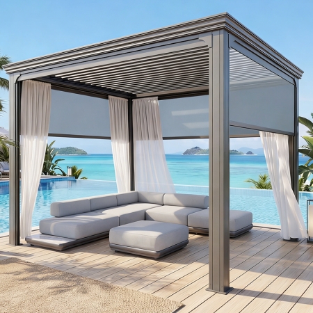 High-End Aluminum Pergola KM18039-3