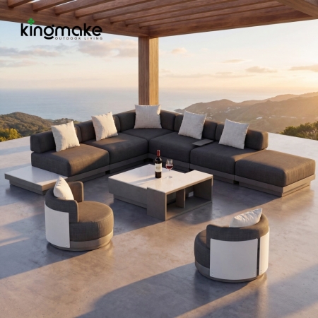 minilalist vita corner collection modular sofa set
