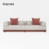 Modern Aluminum Vita Collection L-Shape Sofa KM18031
