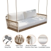 Aluminum Rope Woven 2-Seater Swing Chair KM6703