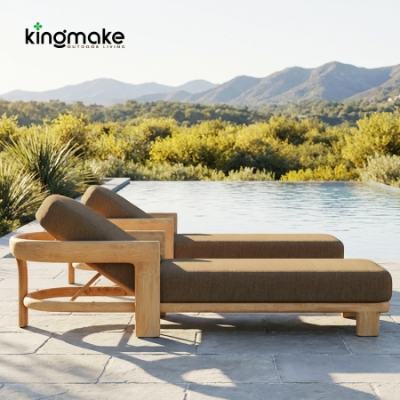 Natural Teak Tider Collection Sun Lounger KM18036
