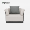 Layva Collection Modern Aluminum Single Sofa