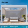 Modern White Aluminum Pergola KM18039-2