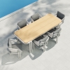 Modern Aluminum Pipeline Collection Dining Set KM18015