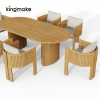 luxury teak amalfi collection dining set