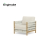 Modern Wooden Powder-Coated Aluminum Sofa KMD18028
