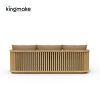 maui colletion high-end teak three-seater sofa