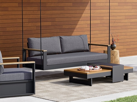 Modern Aluminum 2-Seater Swing Chair KM6705