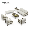 Modern Aged Teak Kael Collection Outdoor Sofa KMD18027
