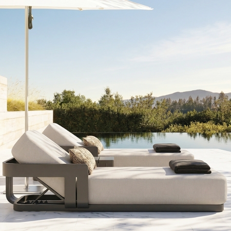 modern aluminum neo collection sun lounger km18026