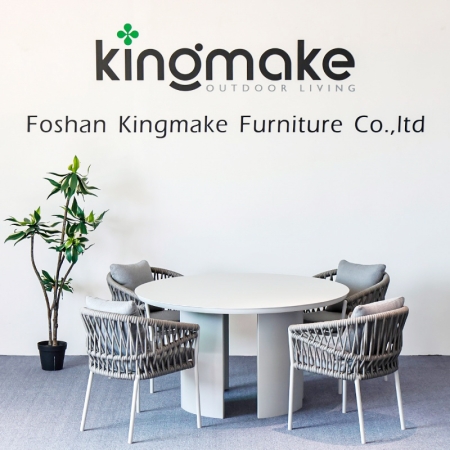Modern Aluminum Woven Outdoor Dining Set KM18020