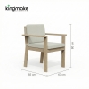 Modern Teak Outdoor Dining Set KMD18038